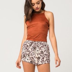 FULL TILT Sweet Floral Drawstring Shorts Tillys L